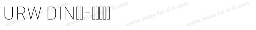 URW DIN字体字体转换